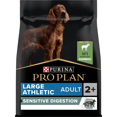 Sac de croquettes Purina Pro Plan Large Athletic Adult 2+ Sensitive Digestion, N°1 ingrédient agneau, pour chiens adultes de grande taille à digestion sensible.
