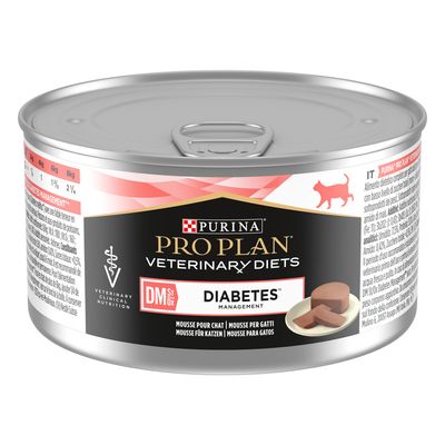 PURINA PRO PLAN Veterinary Diets Feline DM St/Ox Diabetes Management Mousse 24 x 195g