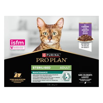 PURINA PRO PLAN Sterilised Adult Maintenance  - Saver Pack: Duck (20 x 85g)