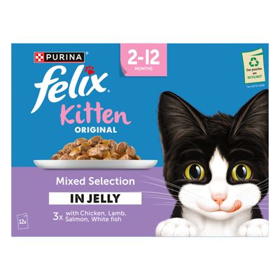 Felix Kitten Original Pouches in Jelly - Multibuy: Mixed Selection (24 x 85g)