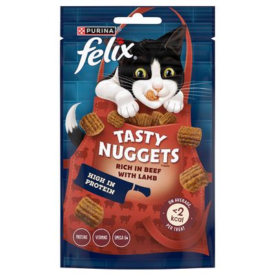 Felix Cat Treats / Food - 20% Off! * Tasty Nuggets Beef with Lamb (50g)