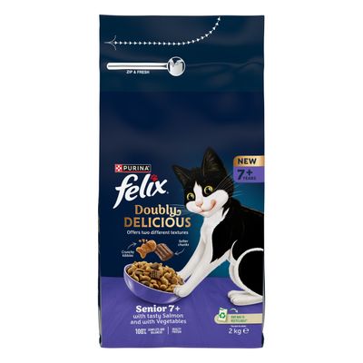 Composition: Cereals, meat and animal by-products, vegetable protein extracts, oils and fats, fish (4% salmon), vegetables, minerals. Protein: 32%, fat: 10.5%.