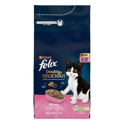 Composition: Cereals, meat and animal by-products, vegetable protein extracts, oils and fats, fish (4% salmon), minerals, vegetables. Analytical constituents: Protein 34%, fat 12.5%.