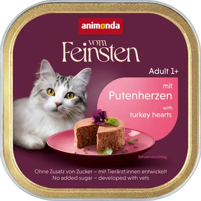 Animonda vom Feinsten Adult -suurpakkaus 64 x 100 g - kalkkunansydän Animonda vom Feinsten Adult -suurpakkaus 64 x 100 g - kalkkunansydän