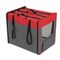 Niche pliable First Class Basic pour chien taille XL : l 66 x P 96,5 x H 73,5 cm, rouge/gris