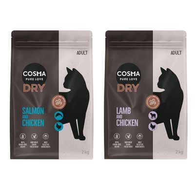 Cosma vegyes próbacsomag 2 x 2 kg Air-Dried lazac & csirke + bárány & csirke