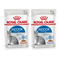 Sparpaket Royal Canin Pouch 24 x 85 g - Mix: Indoor Sterilised in Soße + Gelee