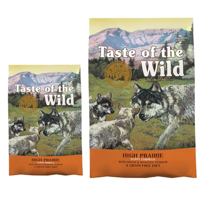 Taste of the Wild, 12,2 + 2 kg zdarma! - High Prairie Puppy