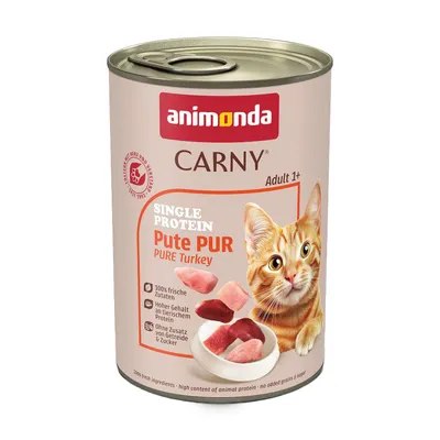 animonda Carny Single Protein Adult 6 x 400 g - Pute pur