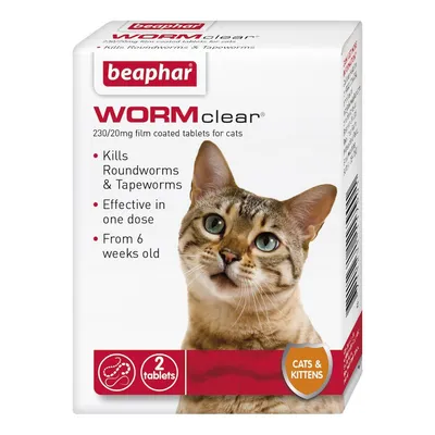 beaphar WORMclear® Tablets for Cats - 2 Tablets