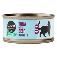 Cosma Nature -säästöpakkaus 24 x 70 g - tonnikala & nauta