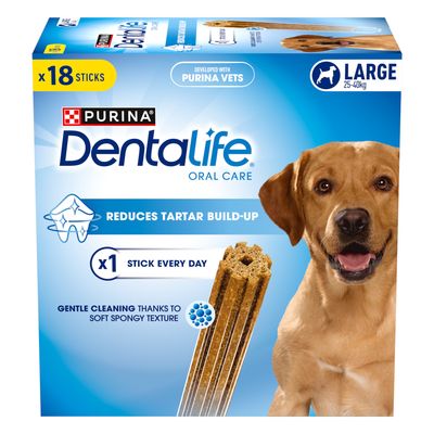 Purina Dentalife Daily Oral Care für Hunde, chewy porous texture, Grösse Large 25-40kg.