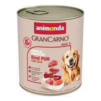 Megapakiet animonda GranCarno Adult Single Protein, 24 x 800 g - Wołowina