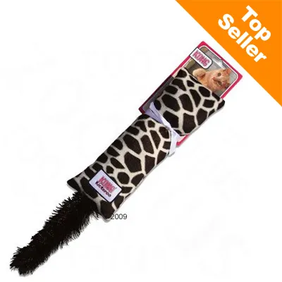 Plush toy with giraffe pattern and furry tail, labelled as a top seller. Product packaging shows an animal image and the word 'KONG'. Plush toy with giraffe pattern and furry tail, labelled as a top seller. Product packaging shows an animal image and the word 'KONG'.