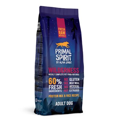 Primal Spirit 60% Wilderness Krmivo pro psy 12 kg