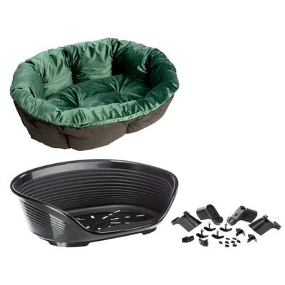 Ferplast Siesta Deluxe avec housse Sofà vert velours pour chien et chat Ferplast Siesta Deluxe avec housse Sofà vert velours pour chien et chat