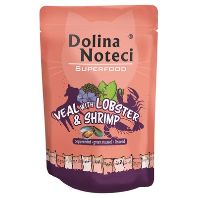 Dolina Noteci Superfood, 10 x 85 g Veau avec homard et crevettes