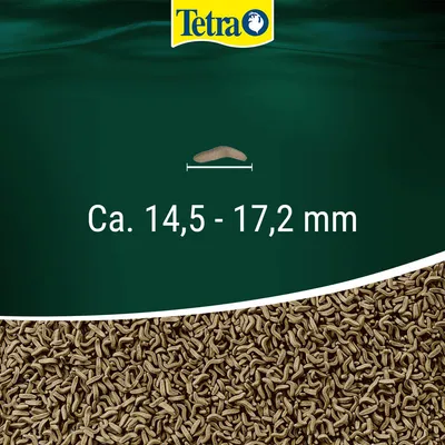 Tetra. Velikost krmiva cca 14,5–17,2 mm.