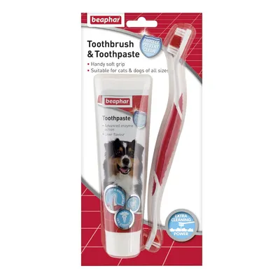 beaphar Toothbrush & Toothpaste - Toothbrush & Toothpaste Kit beaphar Toothbrush & Toothpaste - Toothbrush & Toothpaste Kit