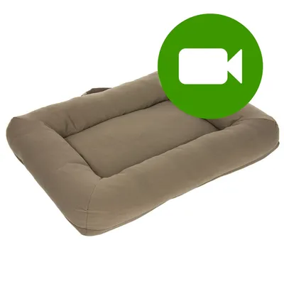 Przycisk odtwarzania filmu prezentującego prostokątne legowisko dla zwierząt w kolorze brązowym. Kliknij, aby obejrzeć wideo produktu. Przycisk odtwarzania filmu prezentującego prostokątne legowisko dla zwierząt w kolorze brązowym. Kliknij, aby obejrzeć wideo produktu.