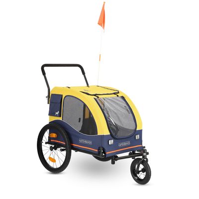 HAFENBANDE Cabby L Bicycle Trailer incl. 2 couplings 155 x 74 x 103 cm (L x W x H) / up to 45kg