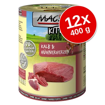 Pachet economic MAC's Cat Kitten 12 x 400 g Pachet economic MAC's Cat Kitten 12 x 400 g