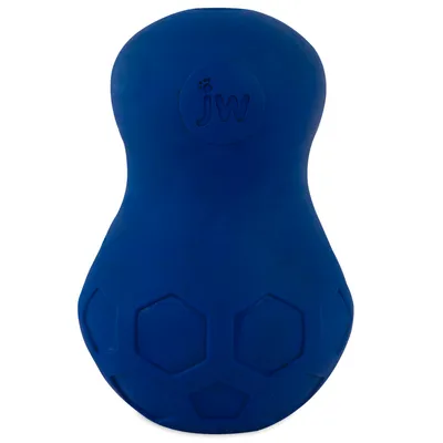 JW Tumble Teez Treat Toy - Grösse L (Ø 8cm), blau