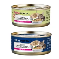 Sparpaket Feline Porta 24 x 156 g - Mixpaket Huhn (2 Sorten)