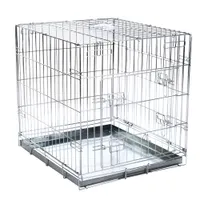 Sparpaket: Transportkäfig Double Door + Kuschelkissen für Hundeboxen - Größe L + Kissen