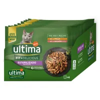 Ultima Cat Sterilized 48 x 85 г - пиле и сьомга