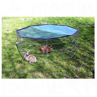 Kerbl Pet  Luftegård 8-kantet med solskjerm