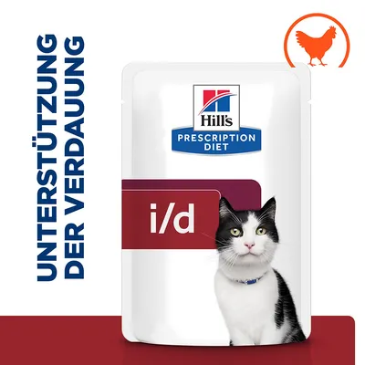 Hill's Prescription Diet i/d, Unterstützung der Verdauung, mit Huhn.