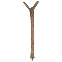 Perchoir pour oiseaux en forme de Y en bois naturel - 35 cm
