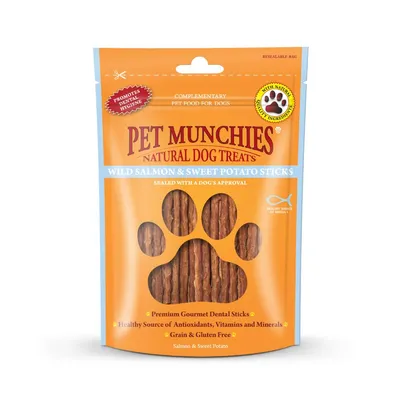 Pet Munchies Sticks - Salmon & Sweet Potato (90g)