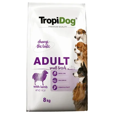 Tropidog Premium Adult Small agneau & riz pour chien - 2 x 8 kg Tropidog Premium Adult Small agneau & riz pour chien - 2 x 8 kg