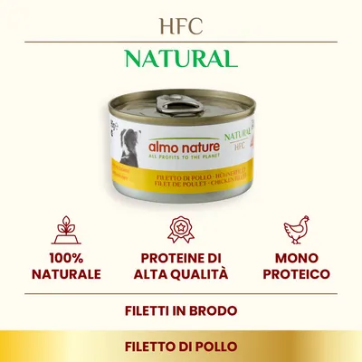 Almo Nature HFC 6 x 95 g - Manzo con Prosciutto