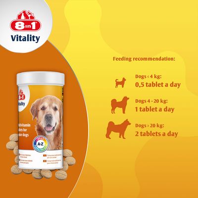 8in1 Vitality Multivitamintabletter Senior
