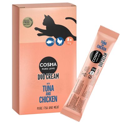 Varčno pakiranje Cosma DUO kremni prigrizki 24 x 14 g