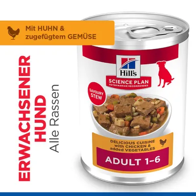 Hill's Science Plan Adult Stew - cu vită (24 x 363 g)