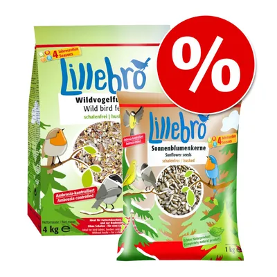 Lillebro mix bez ljuski: hrana za divlje ptice + suncokretove sjemenke - Hrana za divlje ptice + suncokretove sjemenke