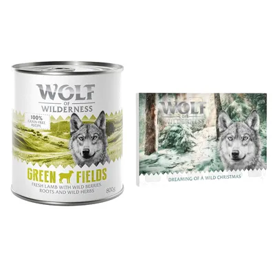 Wolf of Wilderness: karma mokra, 6 x 800 g + kalendarz adwentowy, liofilizowane przysmaki gratis!
