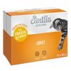 Smilla Bocconcini con verdure 24 x 85 g umido gatto Adult Pollo & Carote