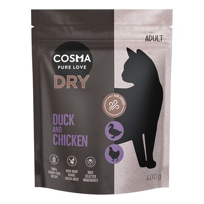 Cosma Air-Dried Trockenfutter Ente & Huhn 400 g