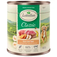 Lukullus Naturkost Adult Getreidefrei 6 x 800 g Ente & Kalb