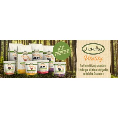 Lukullus Vitality. Pro podporu speciálních výkonů s jedinečně přírodní chutí.