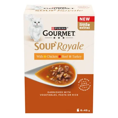 Gourmet Soup Royale Multibuy 24 x 45g - Meat Selection (Beef, Turkey, Chicken)