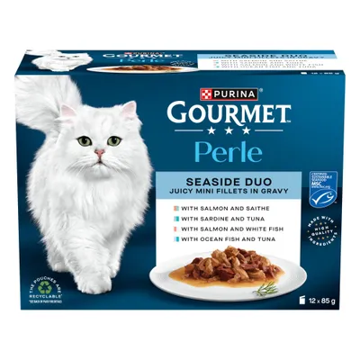 Gourmet Perle Pouches Mixed Pack - Saver Pack: Connoisseur's Collection in Gravy (24 x 85g)