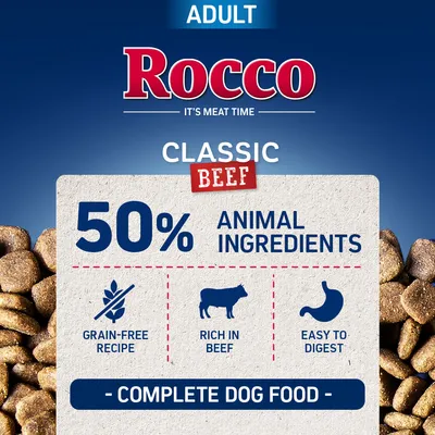 Rocco Adult Classic vacuno con pollo - 2 x 10 kg - Pack Ahorro