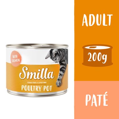 Smilla Delizie al Pollo 6 x 200 g Tenero Pollame con Salmone
