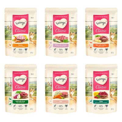 Feringa Classic Meat Menu 24 x 85 g en bolsitas - Pack Ahorro - Pack mixto I: 6 variedades